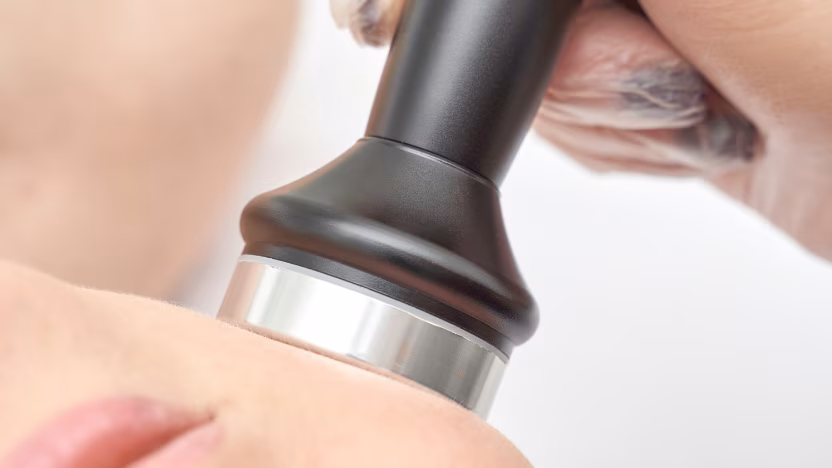Firmness and collagen stimulation result with facial radiofrequency treatment, Bogotá clinic