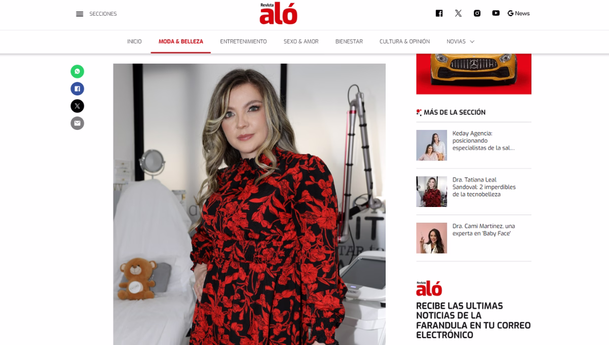 Cutting-Edge Aesthetics: Dr. Tatiana Leal Featured in Aló Magazine