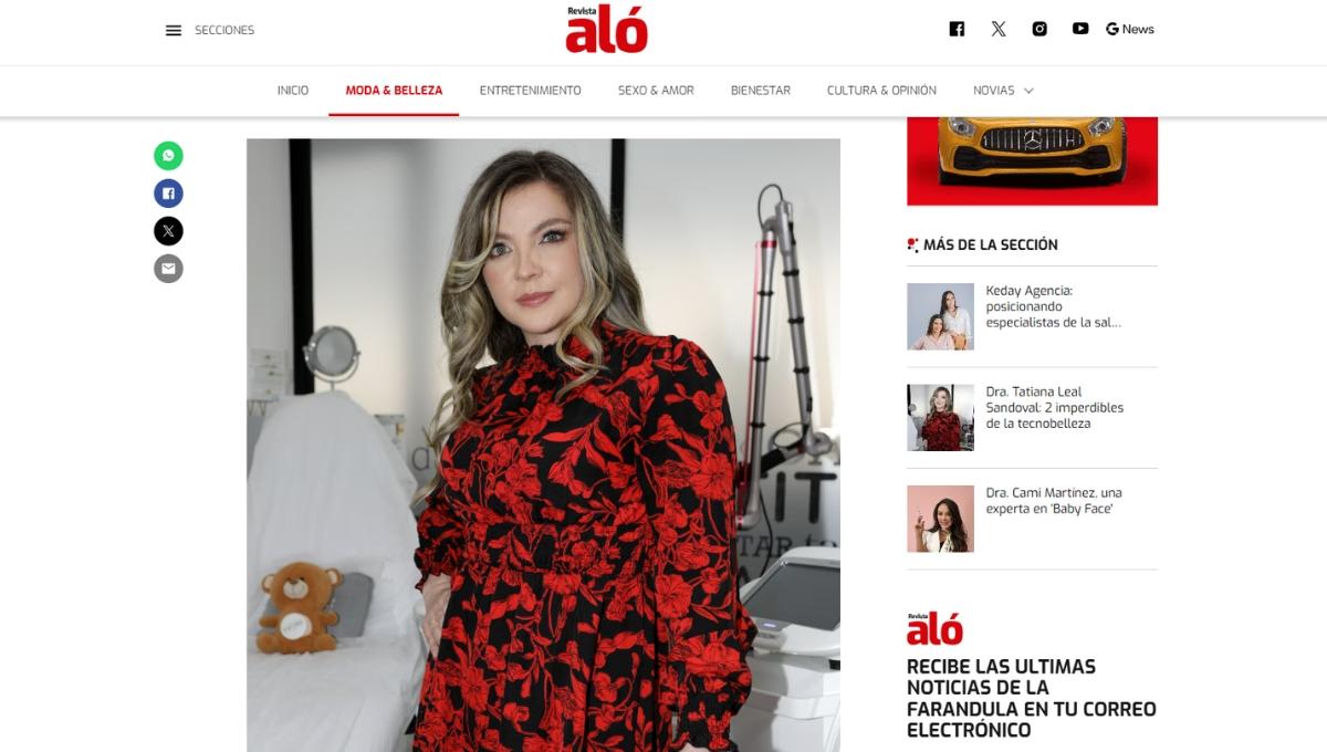 Cutting-Edge Aesthetics: Dr. Tatiana Leal Featured in Aló Magazine