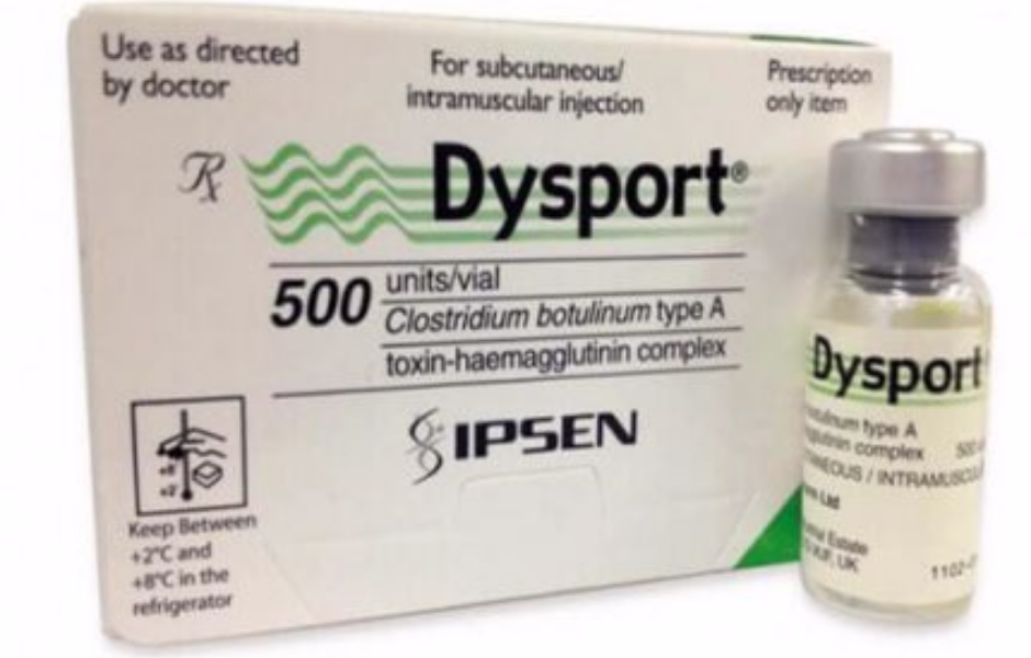 Results of Dysport botulinum toxin on expression lines