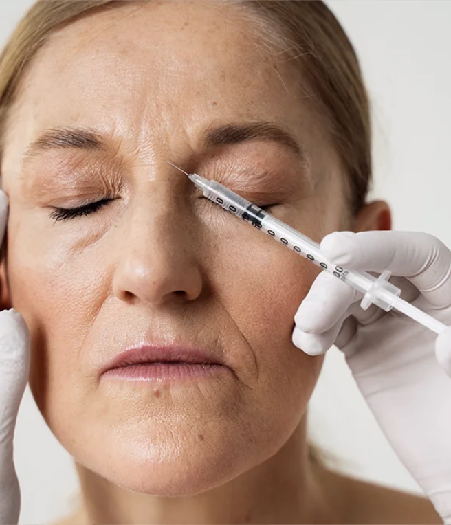 Transformación de expresión severa a serena con toxina botulínica Resultado natural: paciente pierde expresión de enojo permanente tras tratamiento en Bogotá